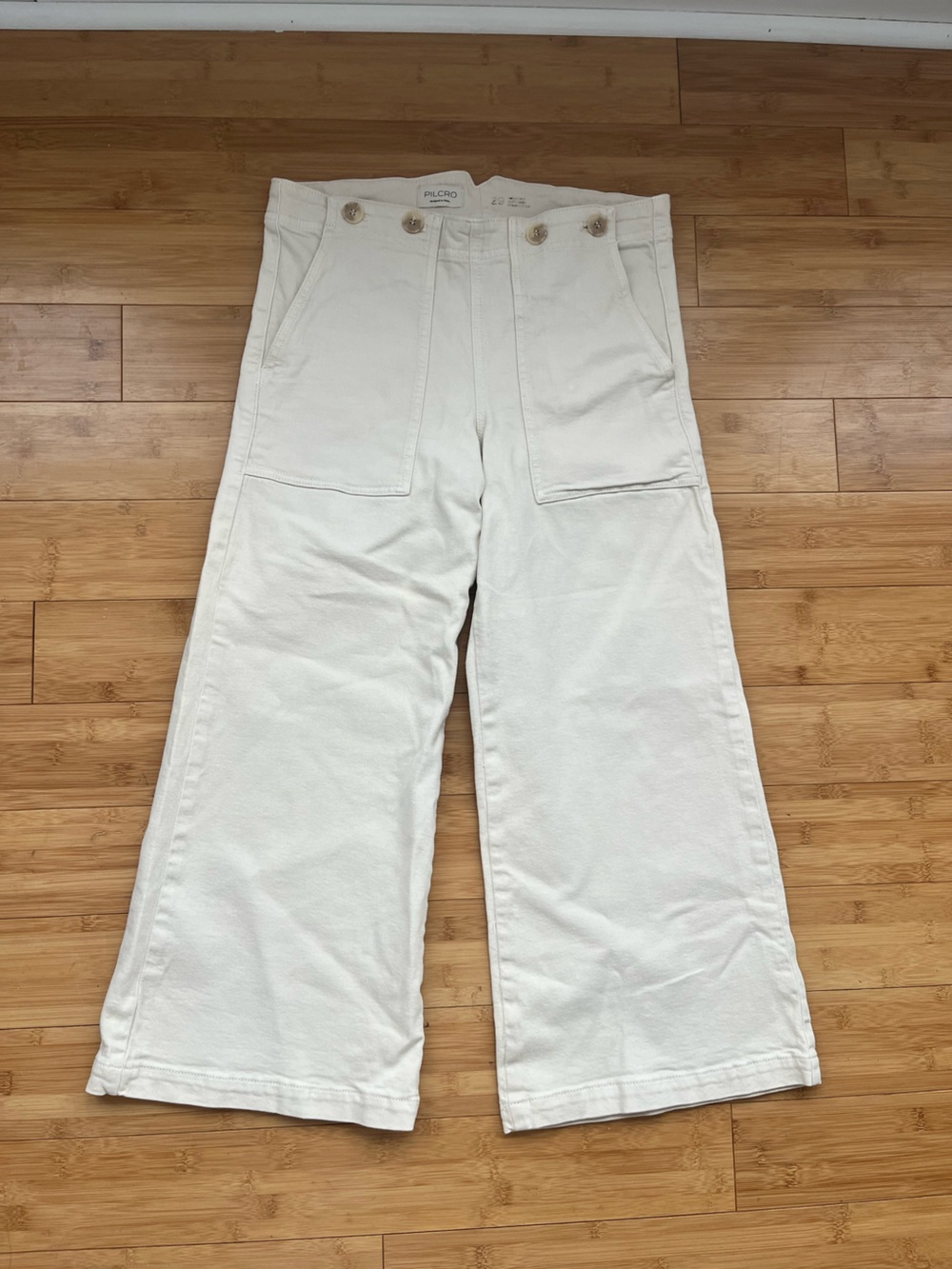 Pilcro Cropped Wide-Leg Pants Size 29 - Picture 1 of 6
